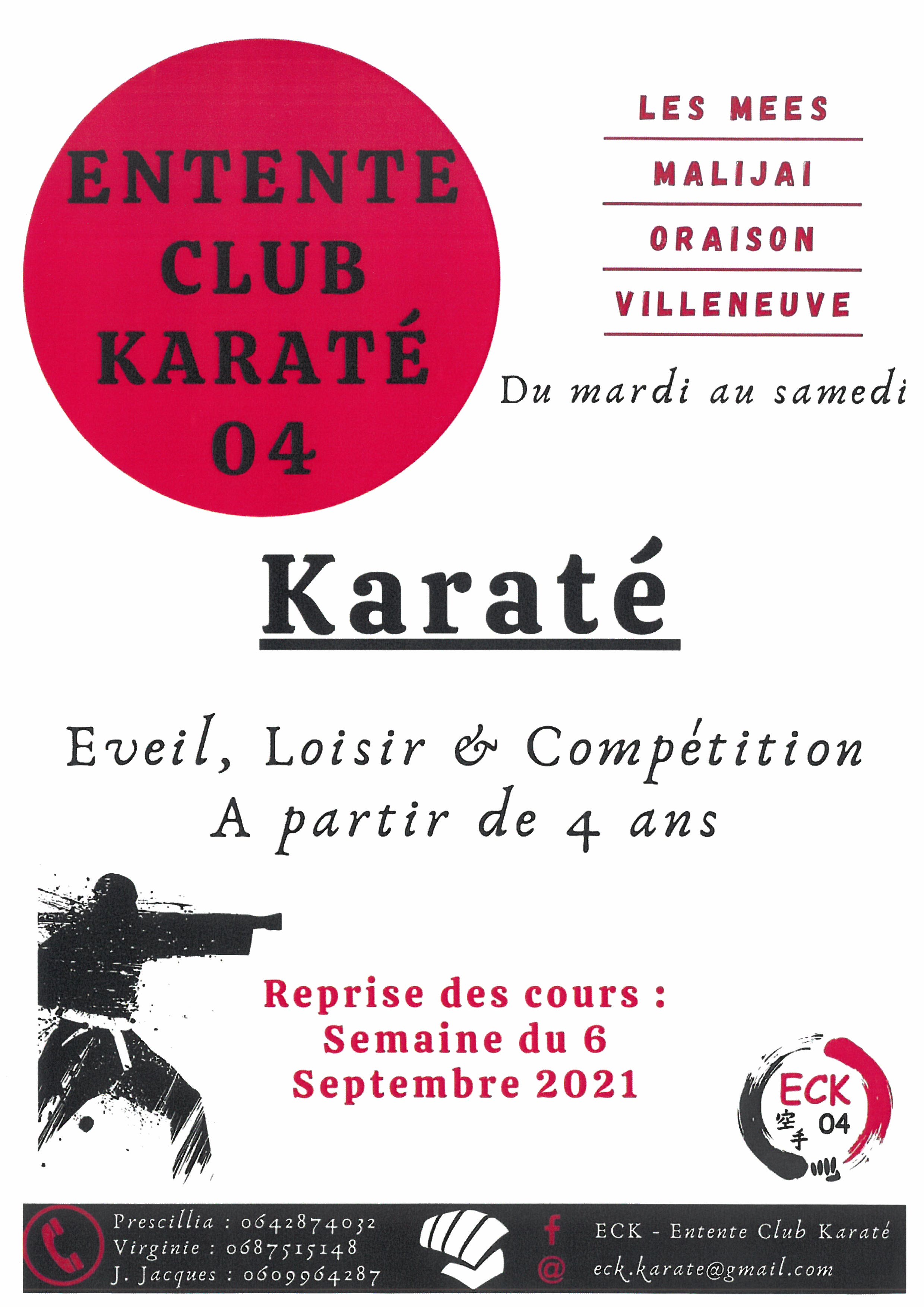 Read more about the article CLUB DE KARATE 04 REPRISE DES COURS