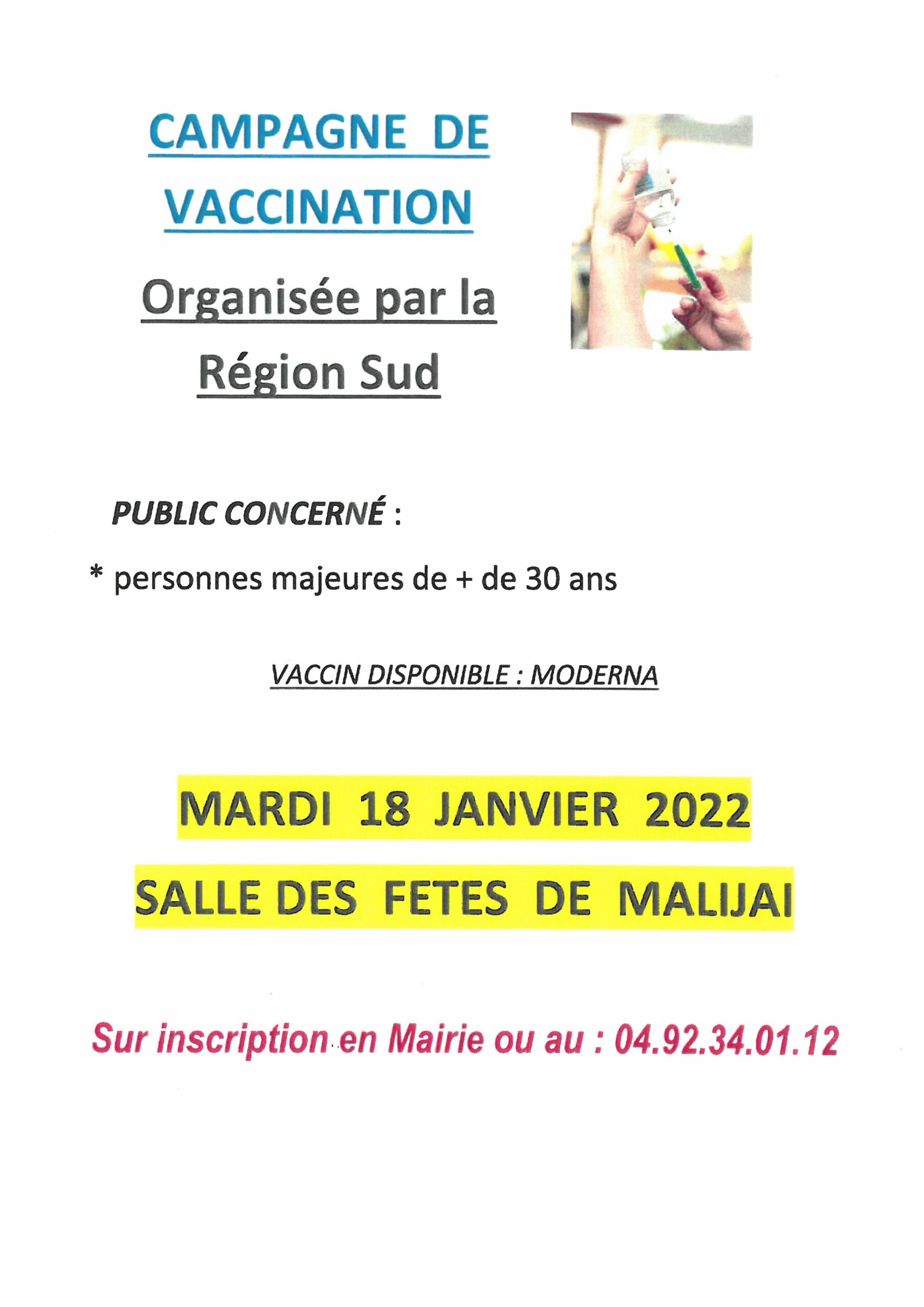 Read more about the article Campagne de vaccination à Malijai