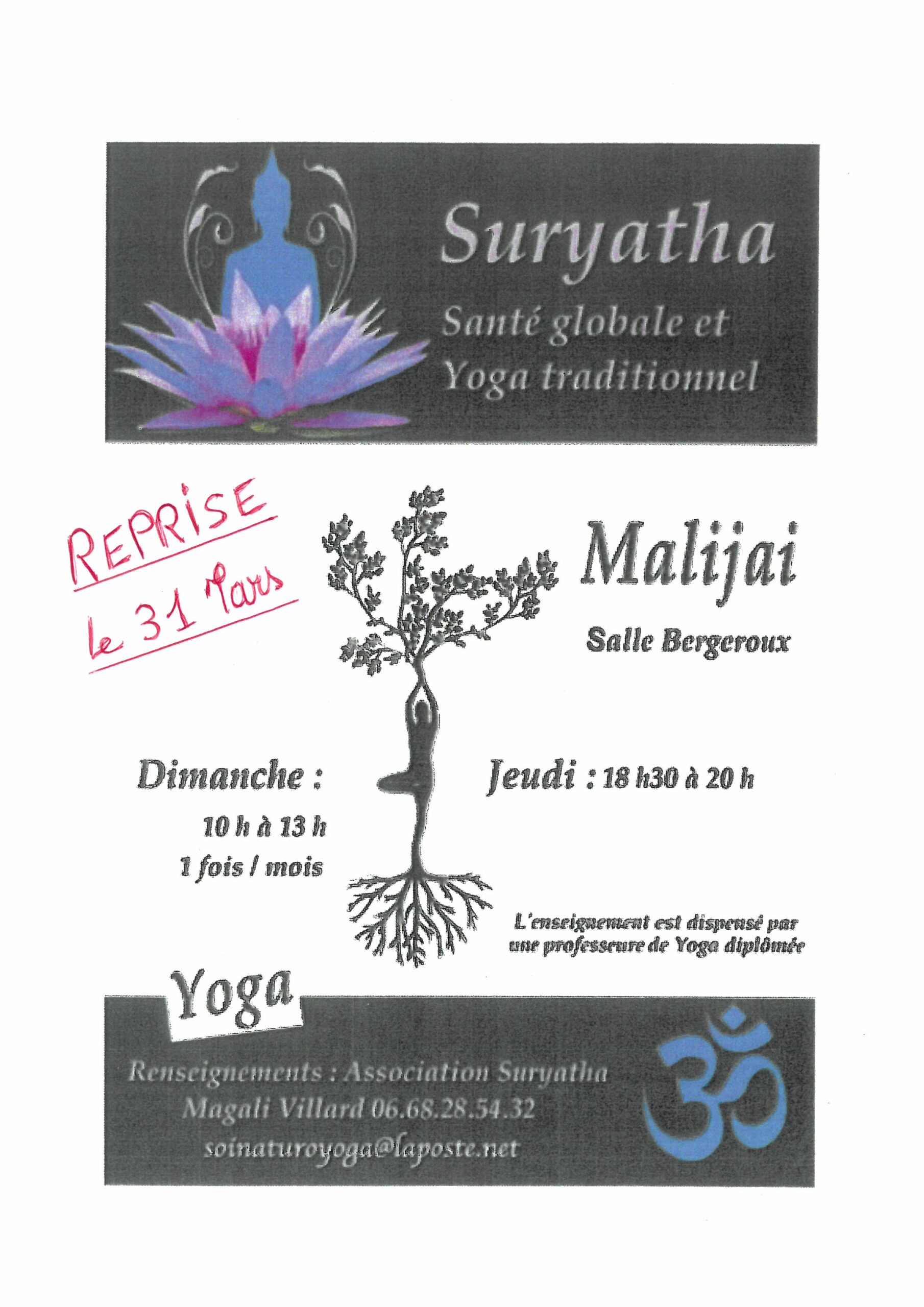 Read more about the article REPRISE COURS YOGA