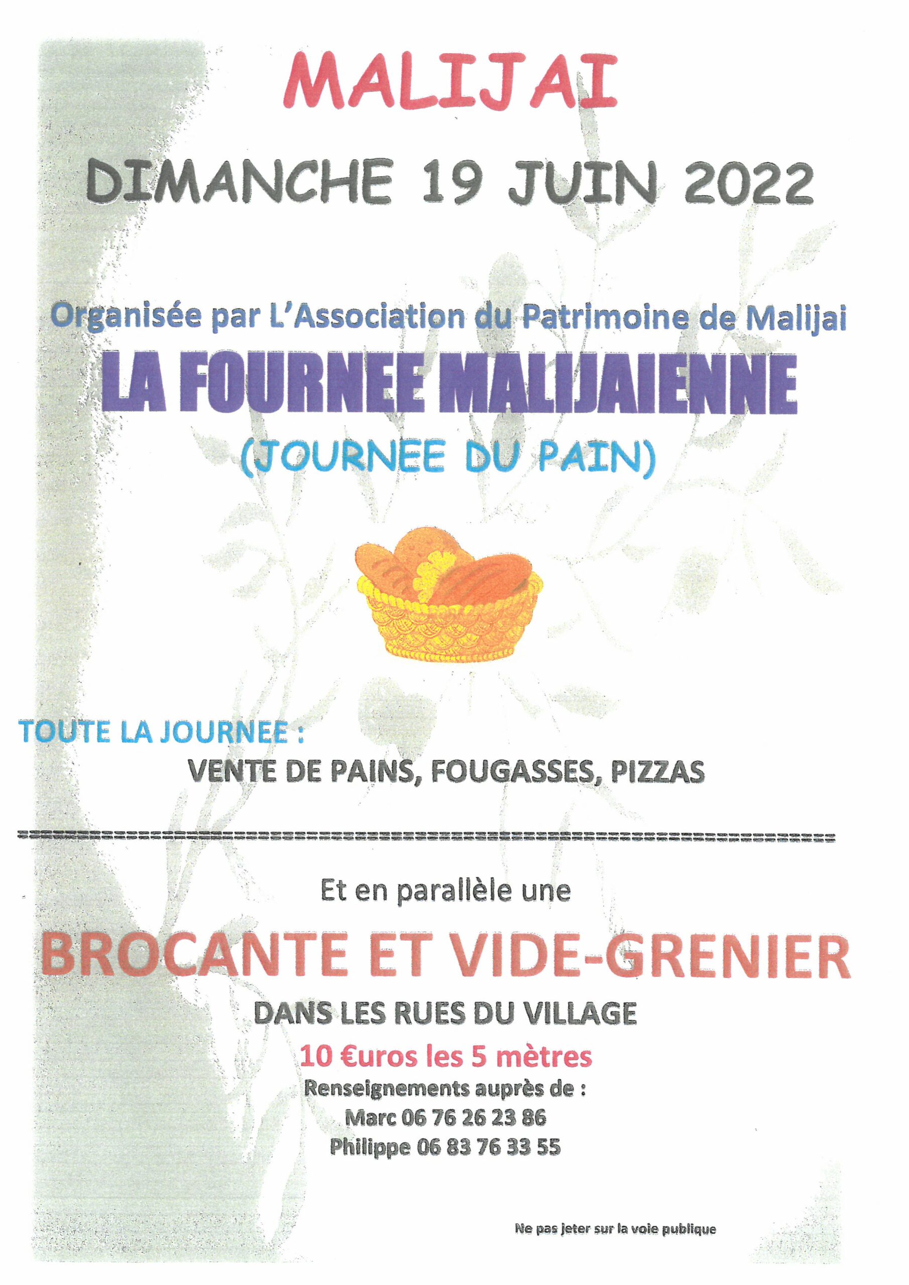 Read more about the article LA FOURNEE MALIJAIENNE (journée du pain)