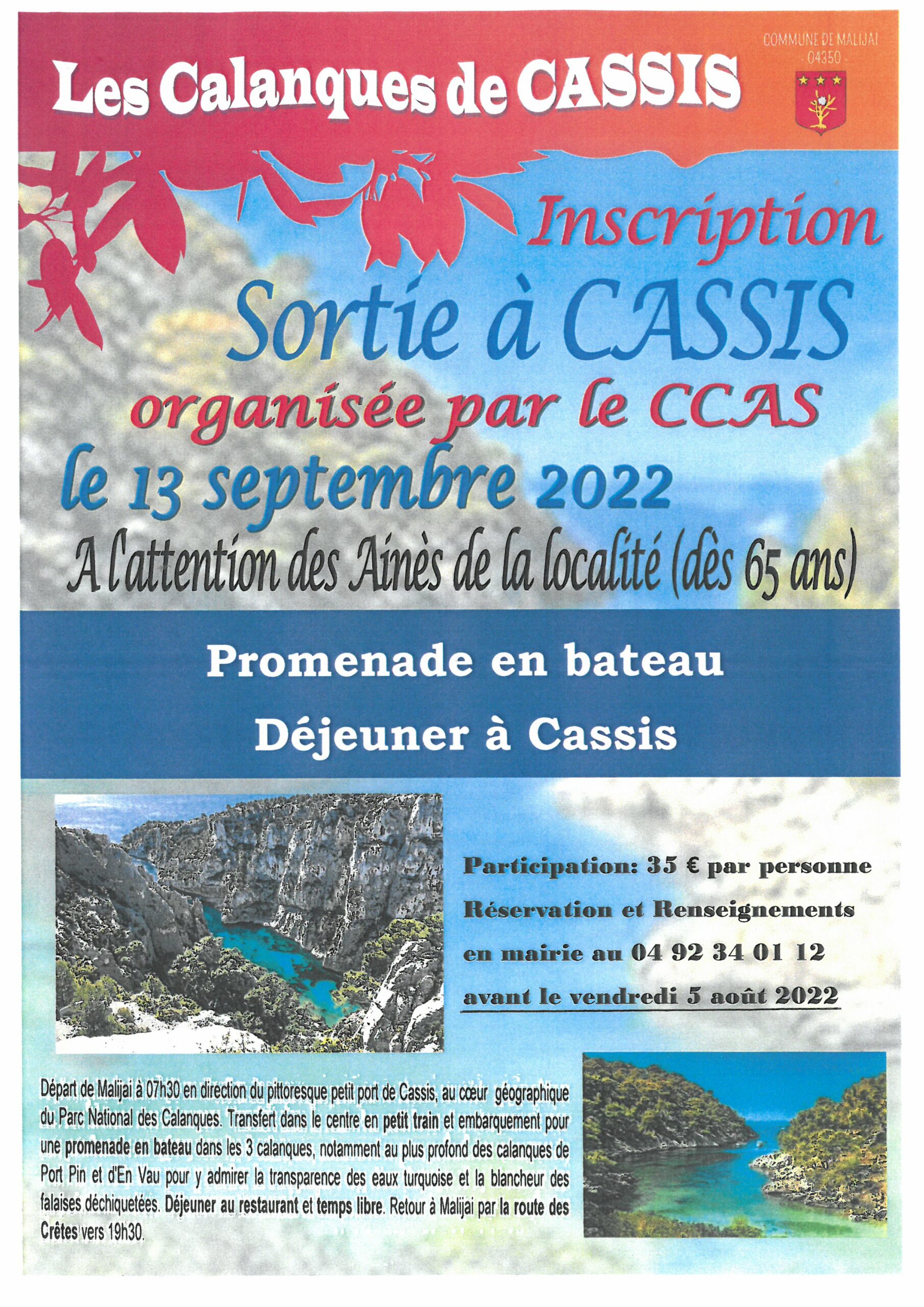 Read more about the article Sortie à Cassis organisée par le CCAS pour les aînés de la commune