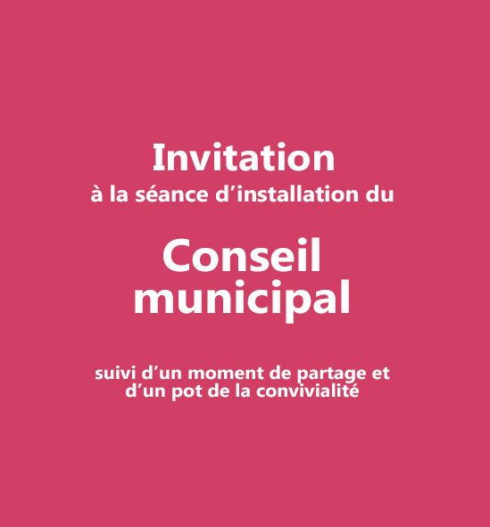 Lire la suite à propos de l’article Conseil municipal 20.03.2026 INVITATION